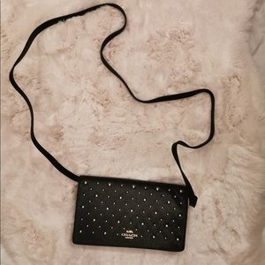 COACH F78698 HAYDEN FOLDOVER CROSSBODY CLUTCH WITH RIVETS（new without tag）